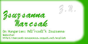 zsuzsanna marcsak business card